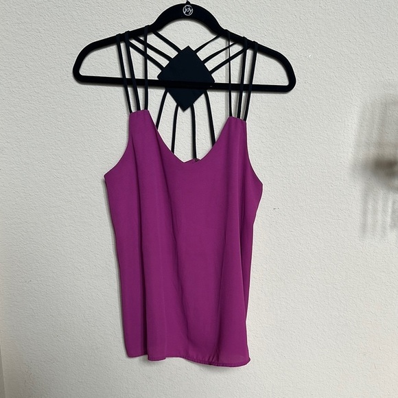 Charming Charlie Pink and Purple Backless Camisole - Picture 3 of 6